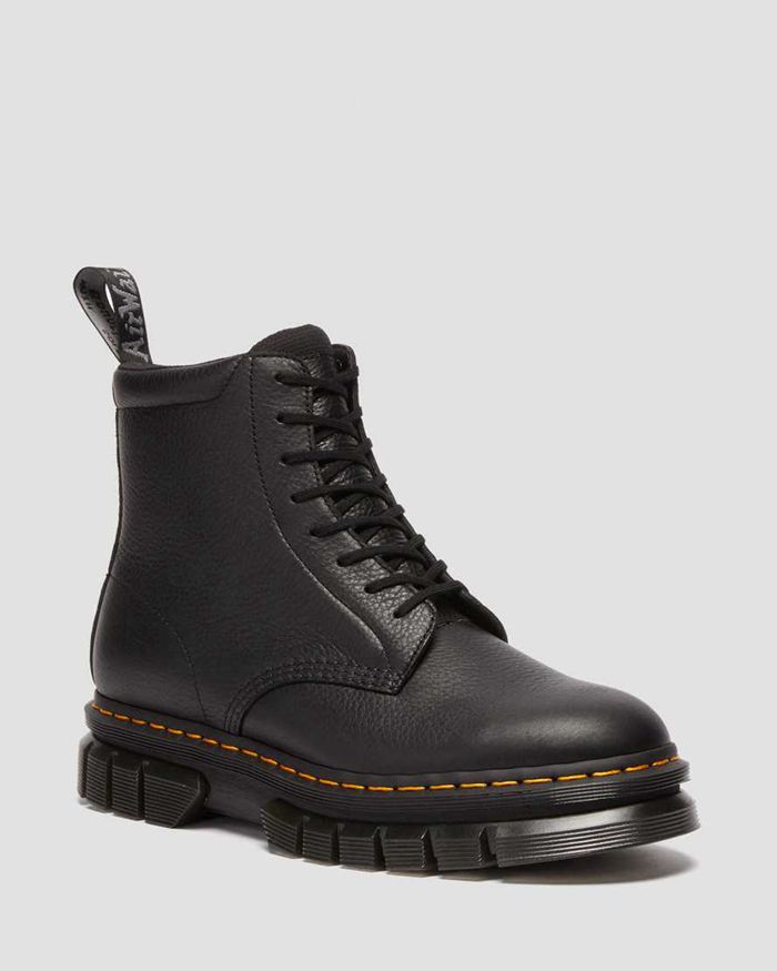 Dr Martens Vintersko Dame Svart Rikard Lunar Læder Platform 0312SMWEL